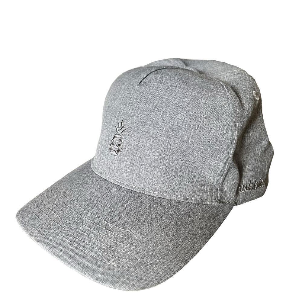Chubbies Men’s Gray Performance Pineapple SnapBack Baseball Cap Hat One Size